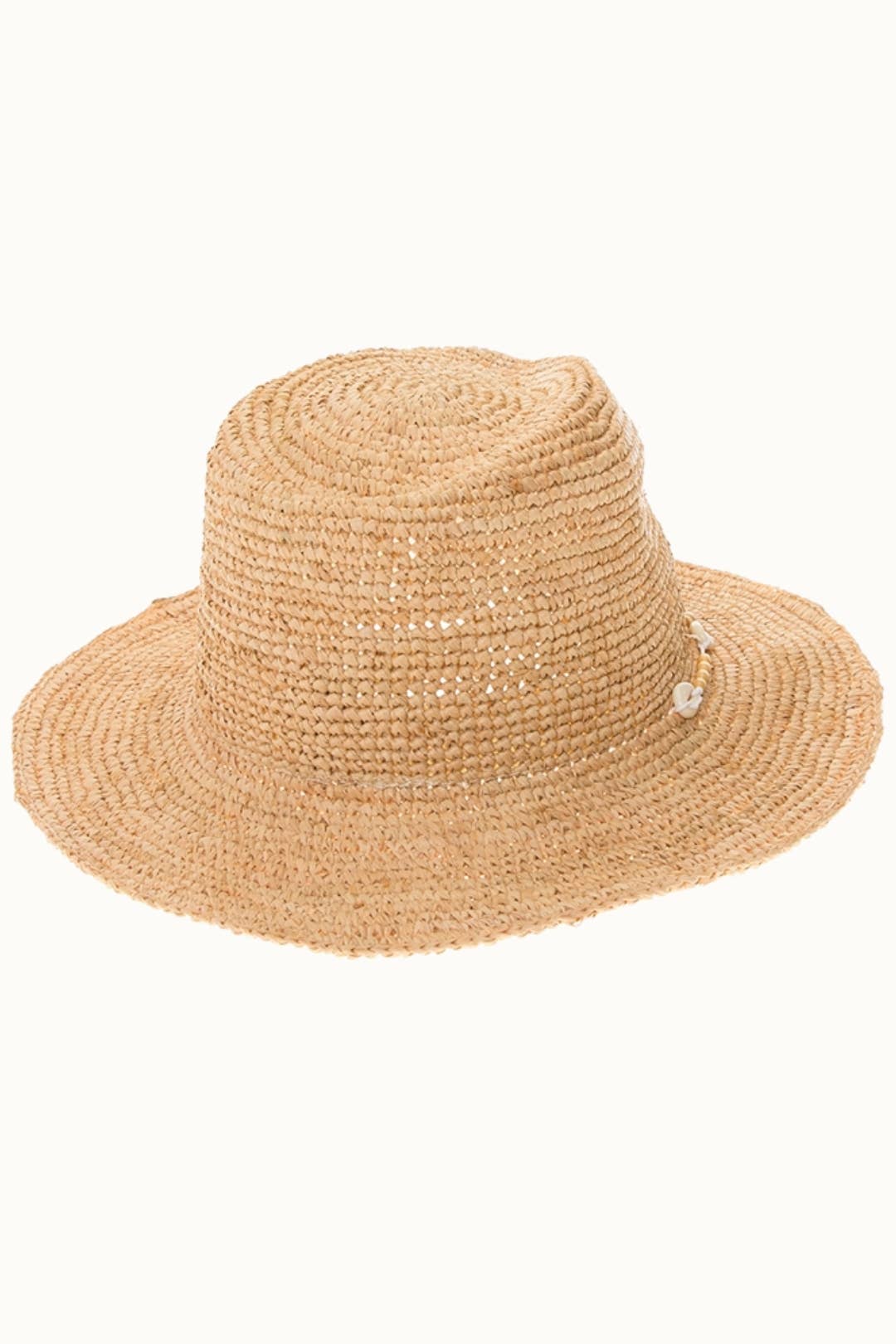 Raffia Straw Shell Crochet Sun Hat