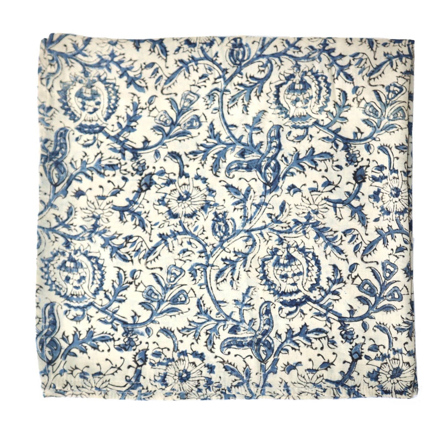 Blue Vine - Kalamkari Cotton Bandana