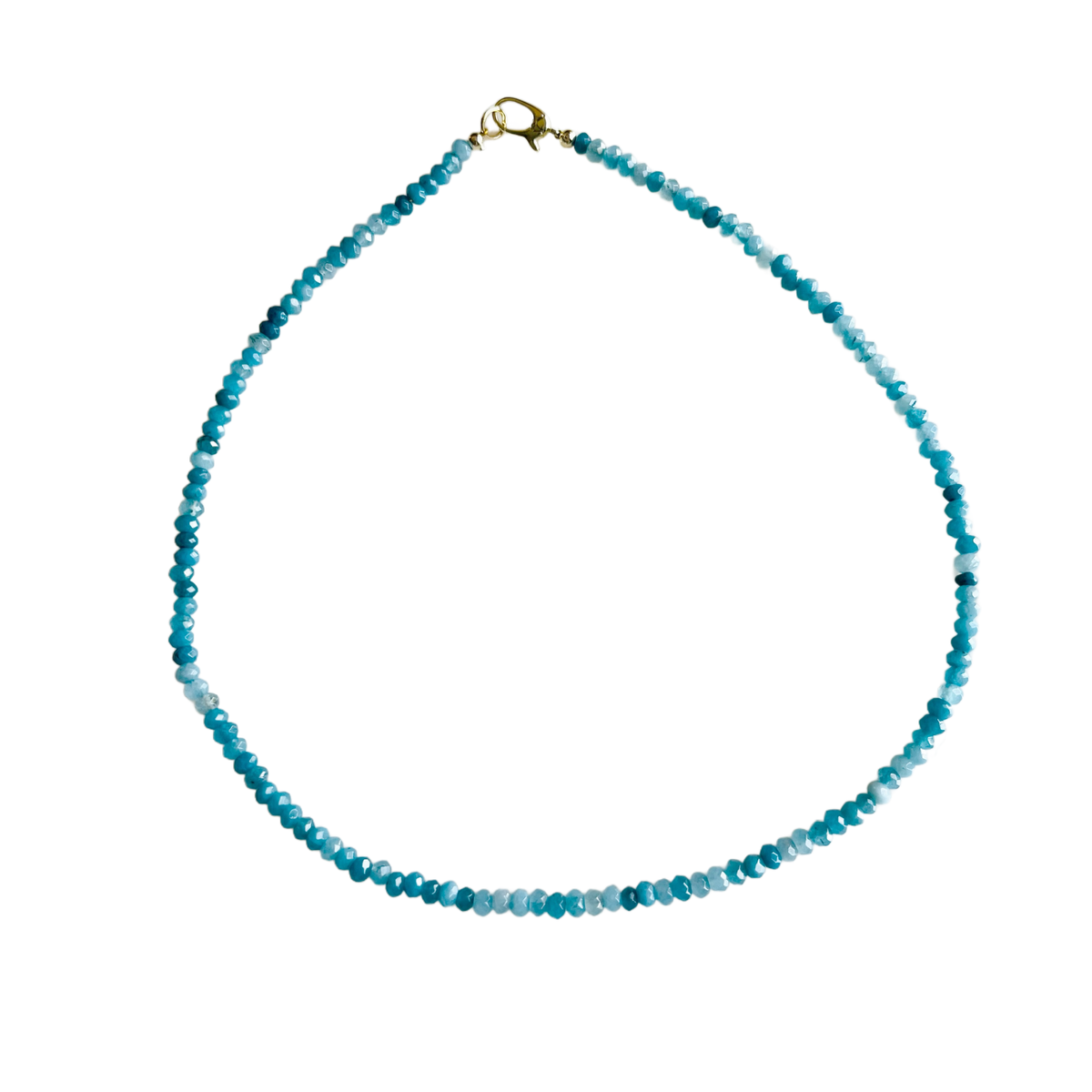 Dainty Candy Gemstone Necklace: Emerald Green