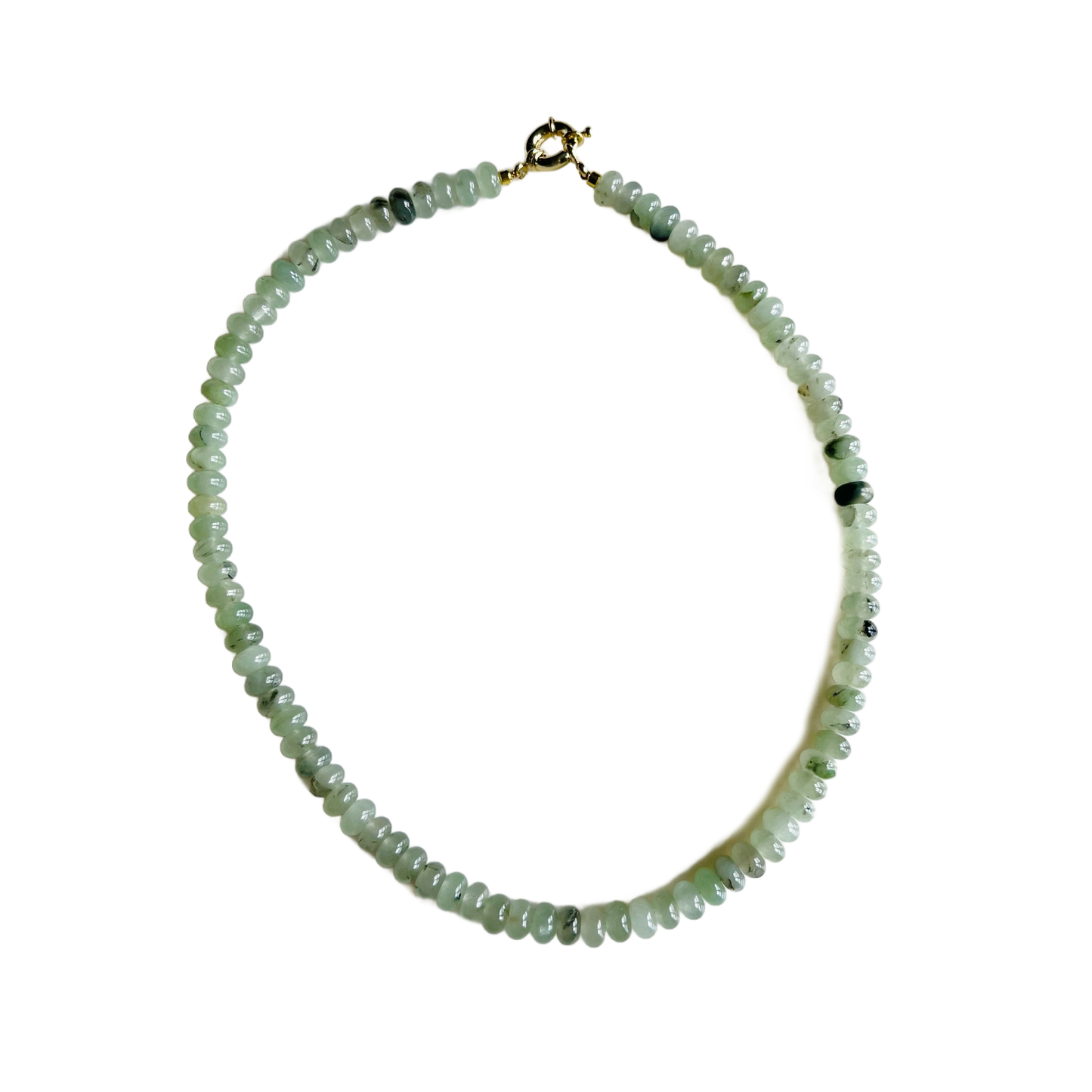 Candy Necklaces: Green Prehnite Jade