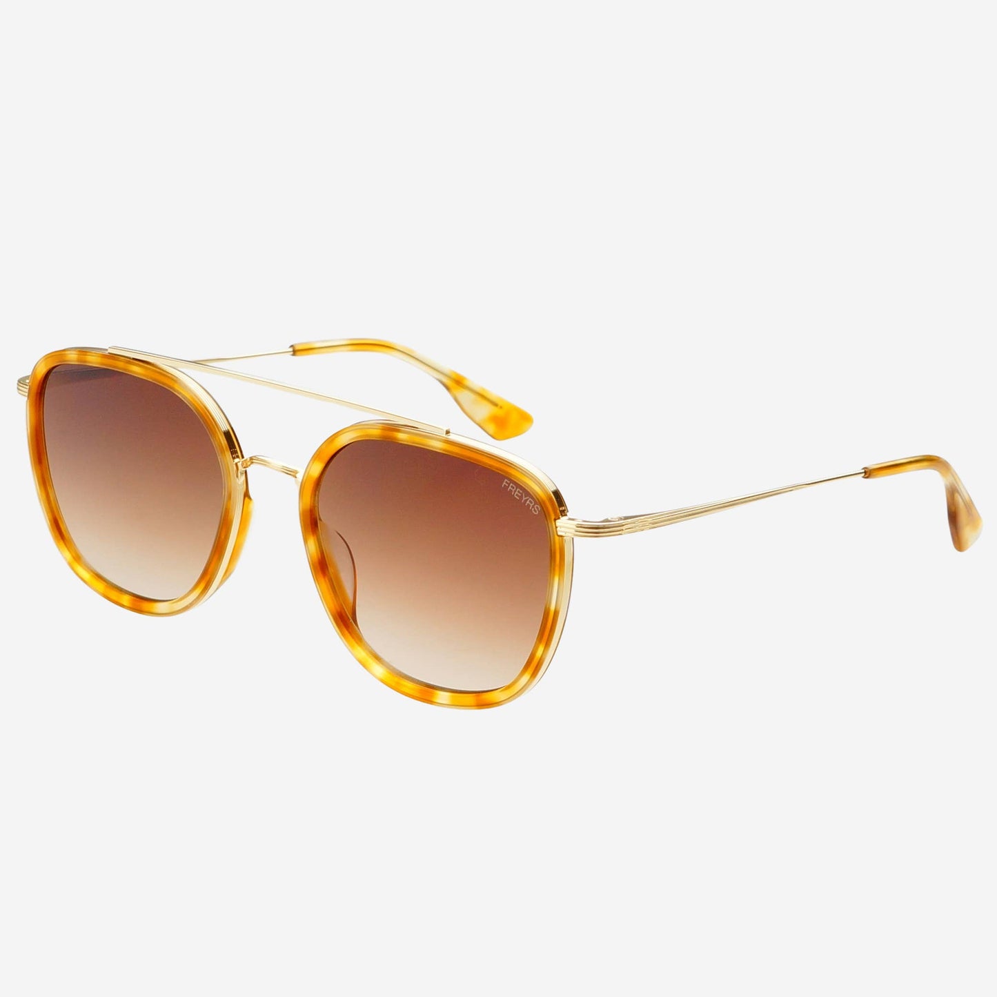 Weston Acetate Round Unisex Sunglasses : Light Tortoise / Brown