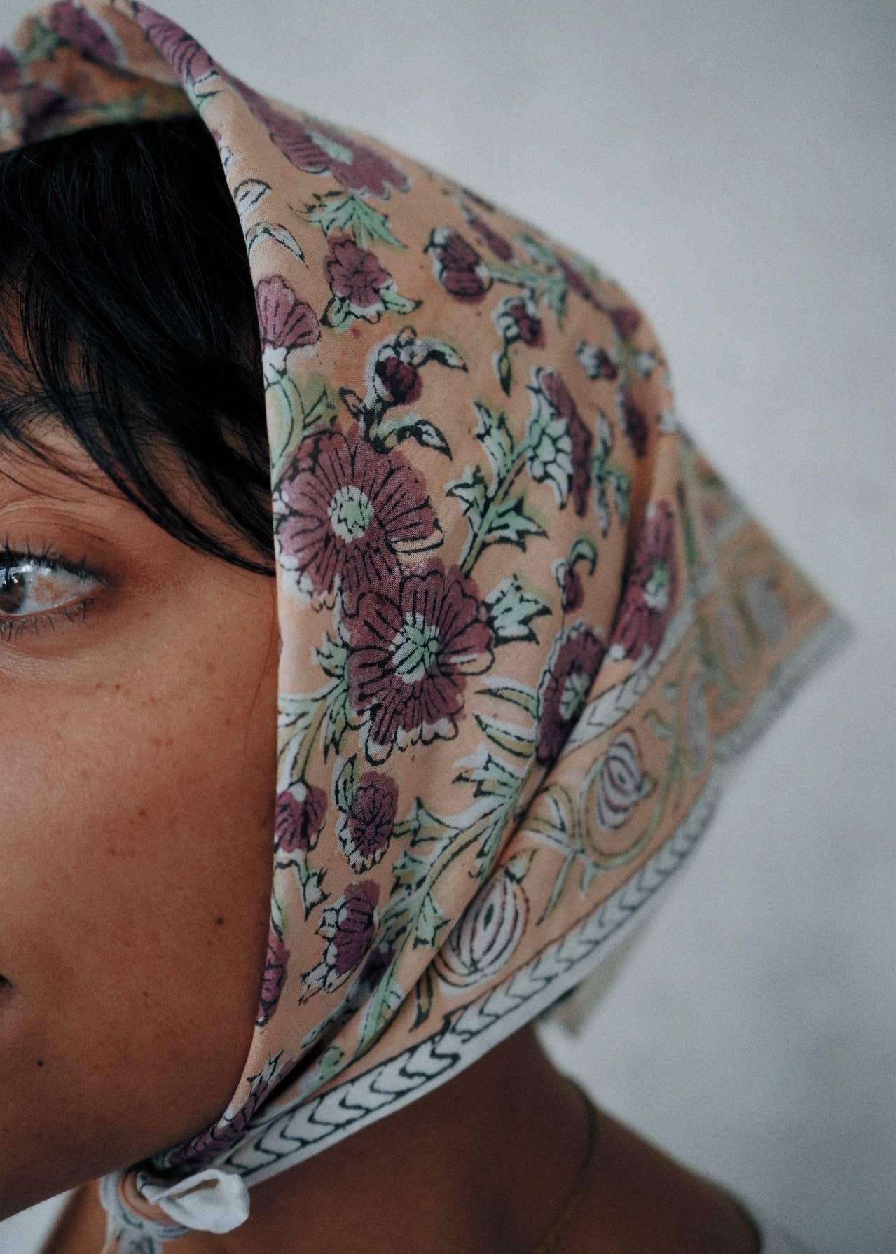 Gulbahar - Block Printed Cotton Bandana