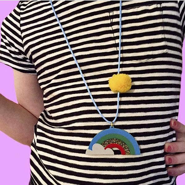 "Rainbows Are Awesome" Necklace