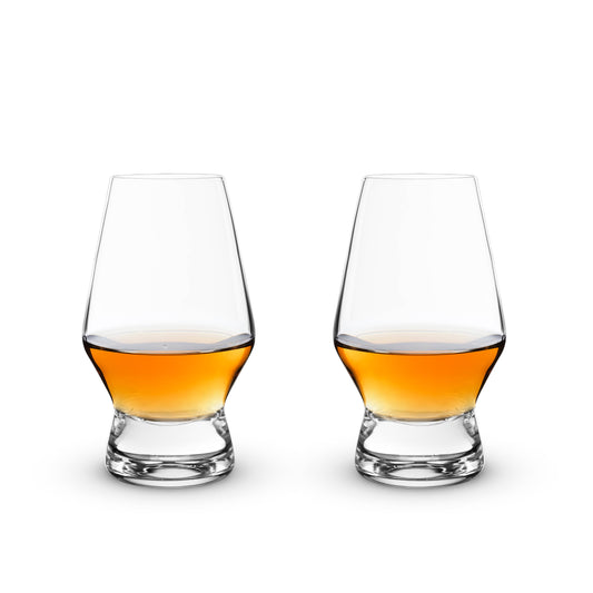 Raye™ Footed Crystal Scotch Glasses - Set of 2