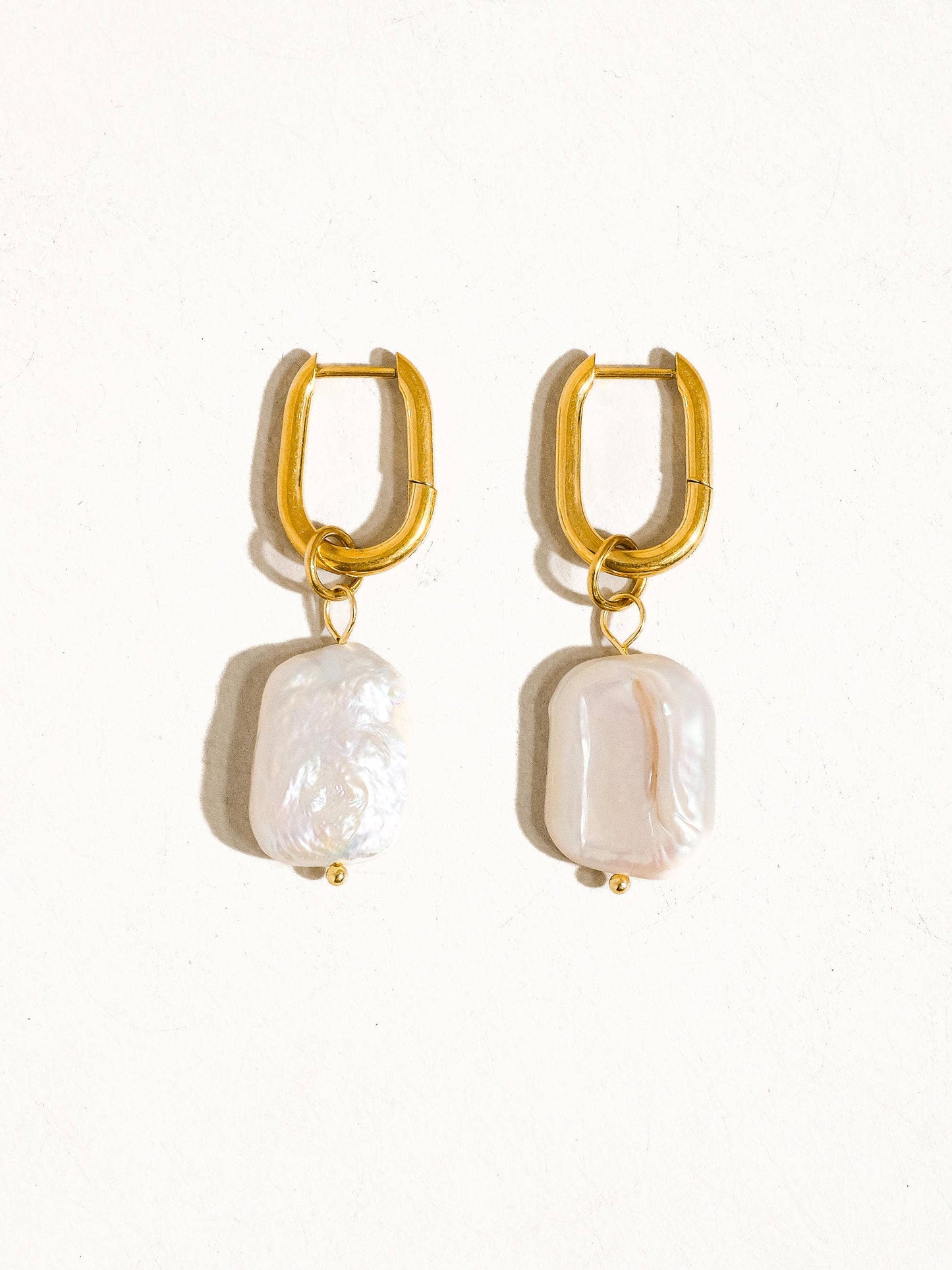 Zaina Classic Pearl Earring: Yellow Gold