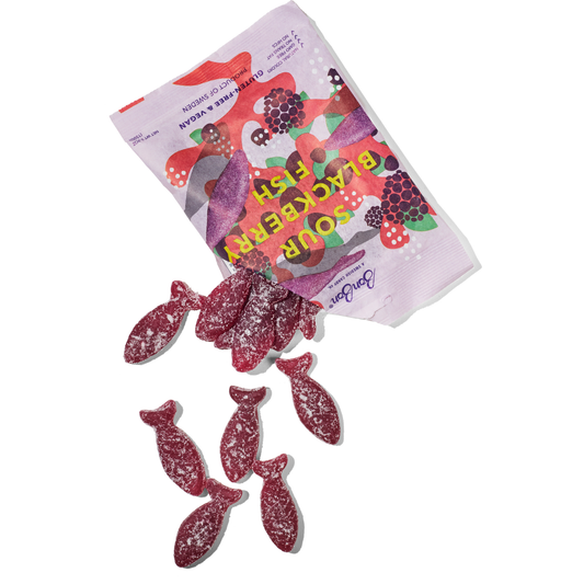 Sour Blackberry Fish - Swedish Candy
