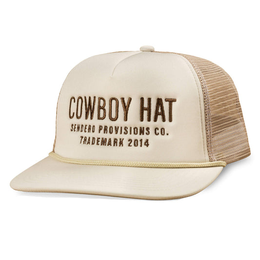 Cowboy Trucker Hat - cream