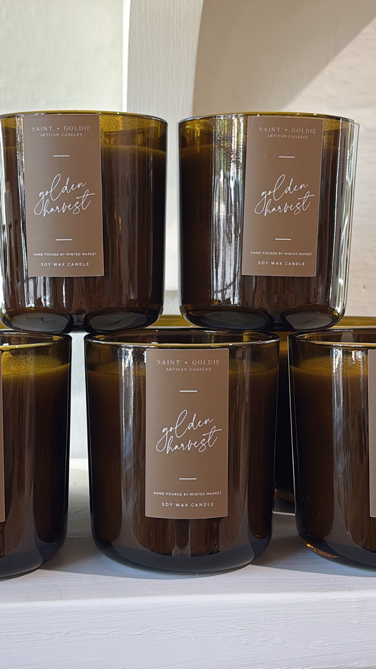 Saint+Goldie Artisan Hand Poured Soy Candle : Golden Harvest