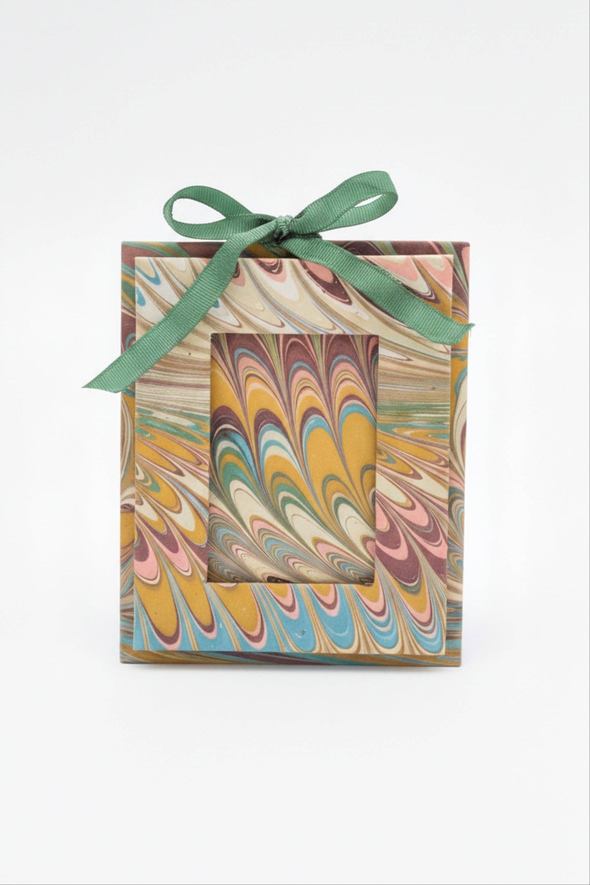 Mini Hand-Marbled Picture Frame Ornament | Flatiron Feathers