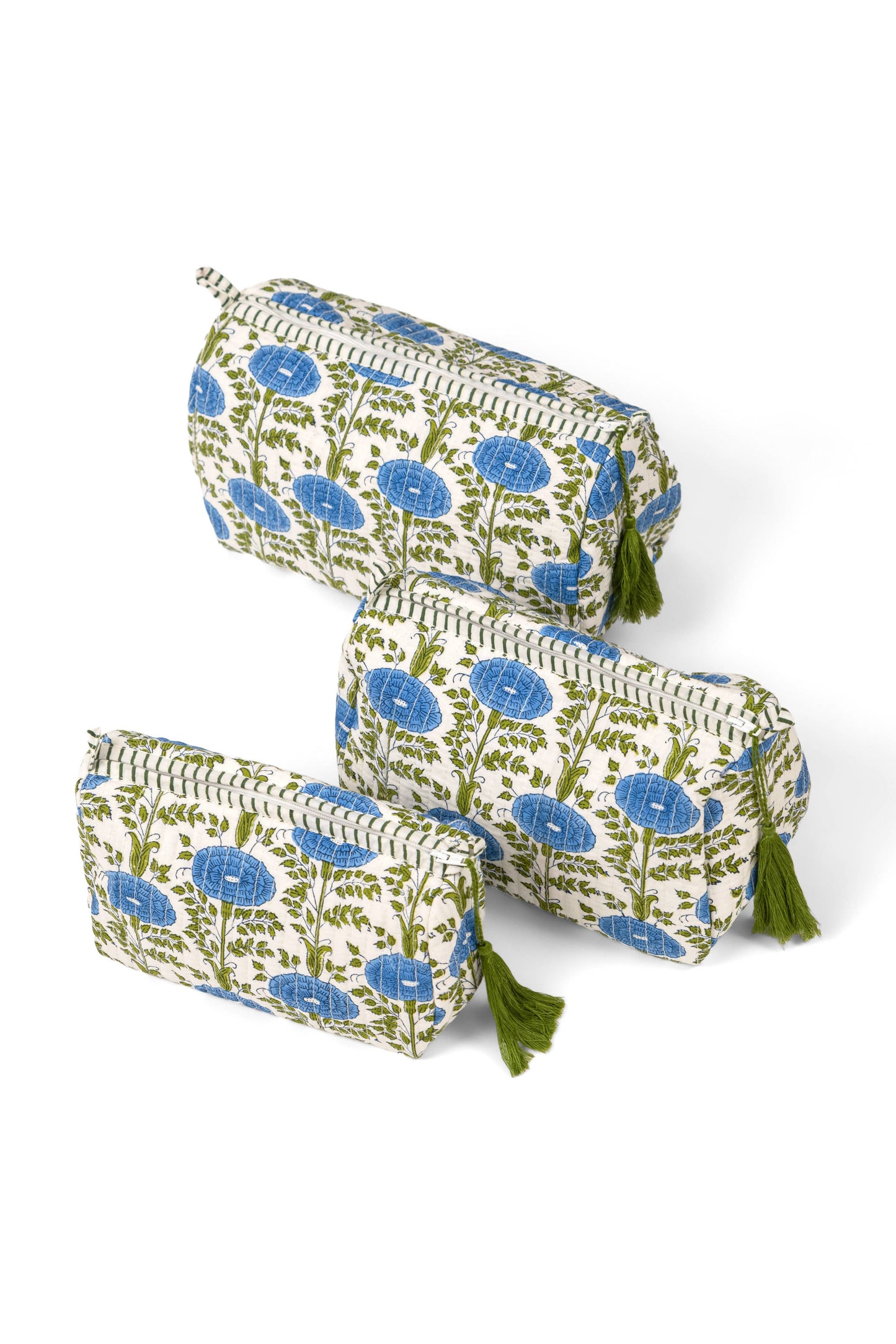 Araminta Toiletry Bag - Blue: Medium