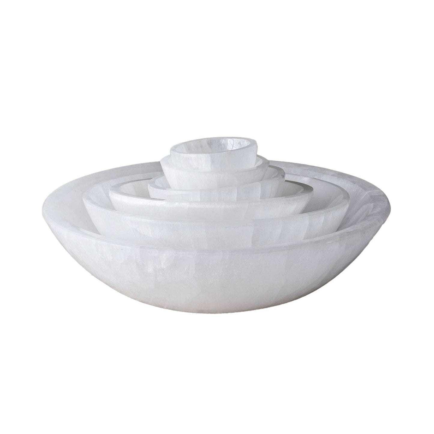 Selenite Round Bowl: Small