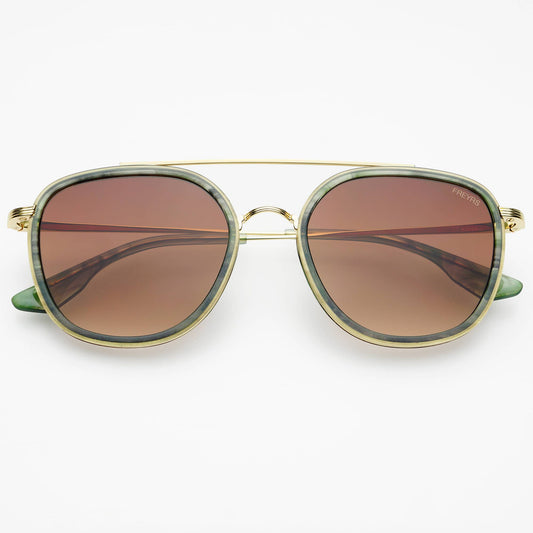 Weston Acetate Round Sunglasses : Emerald