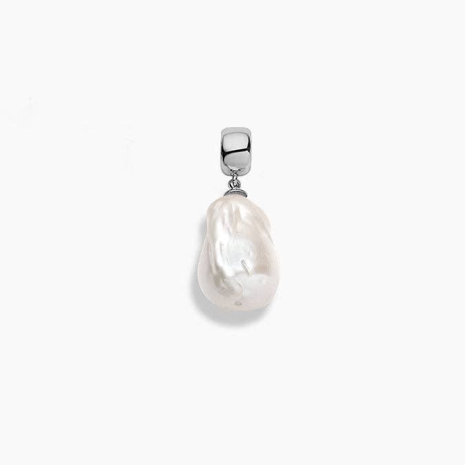 Talia Pearl Charm: 14k Gold Plated