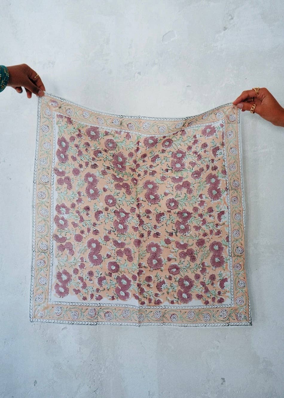Gulbahar - Block Printed Cotton Bandana