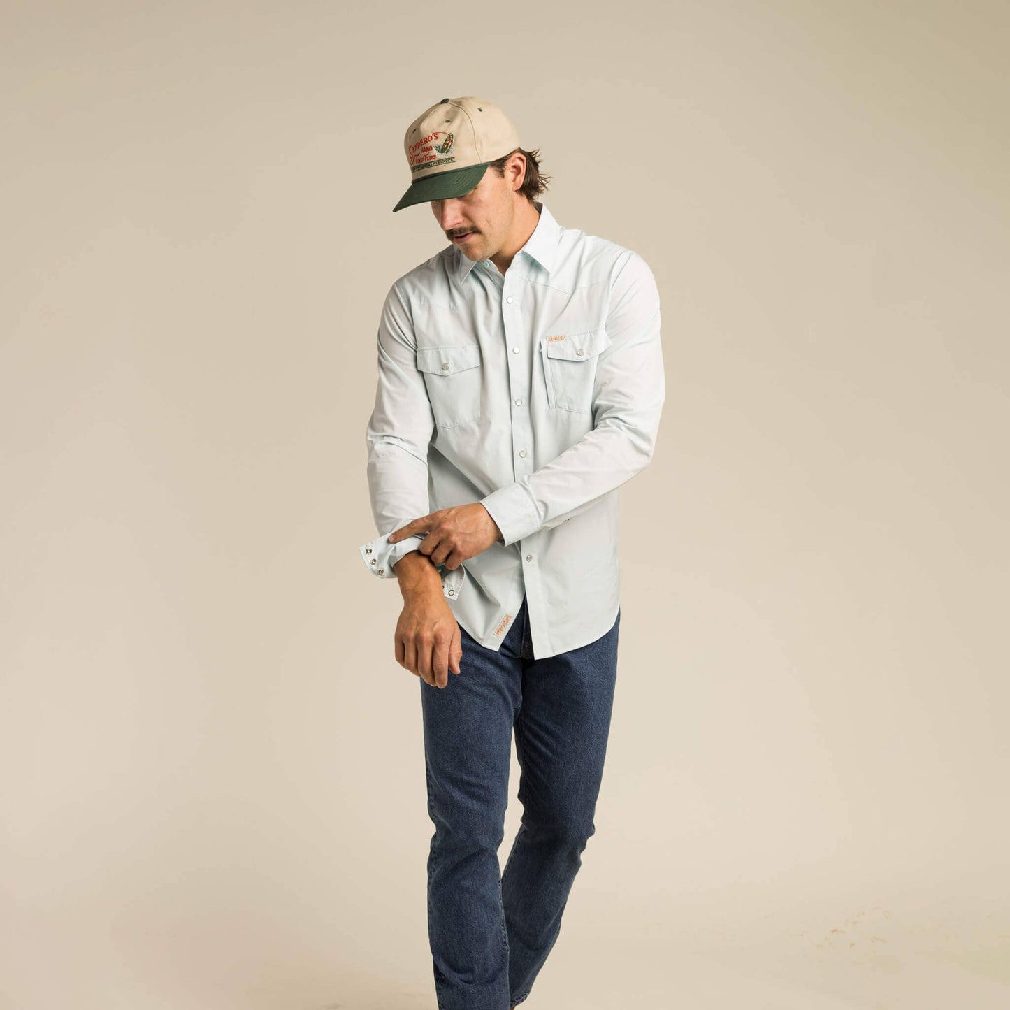 Hand Tied Flies Hat: Grey