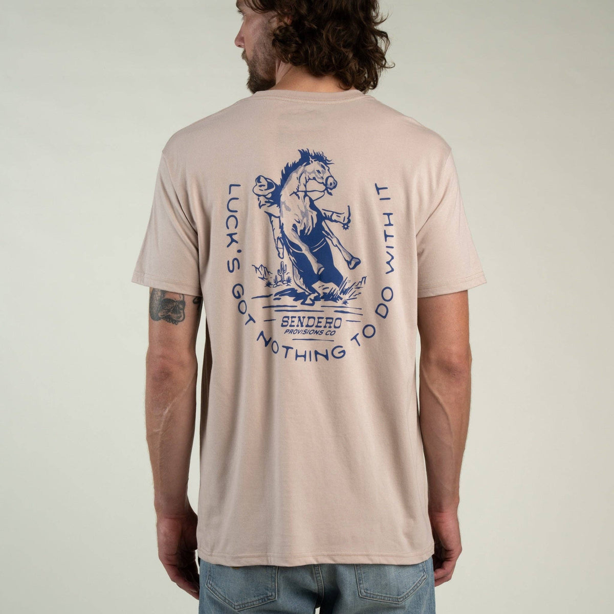 No Luck T-Shirt - Sand: Medium