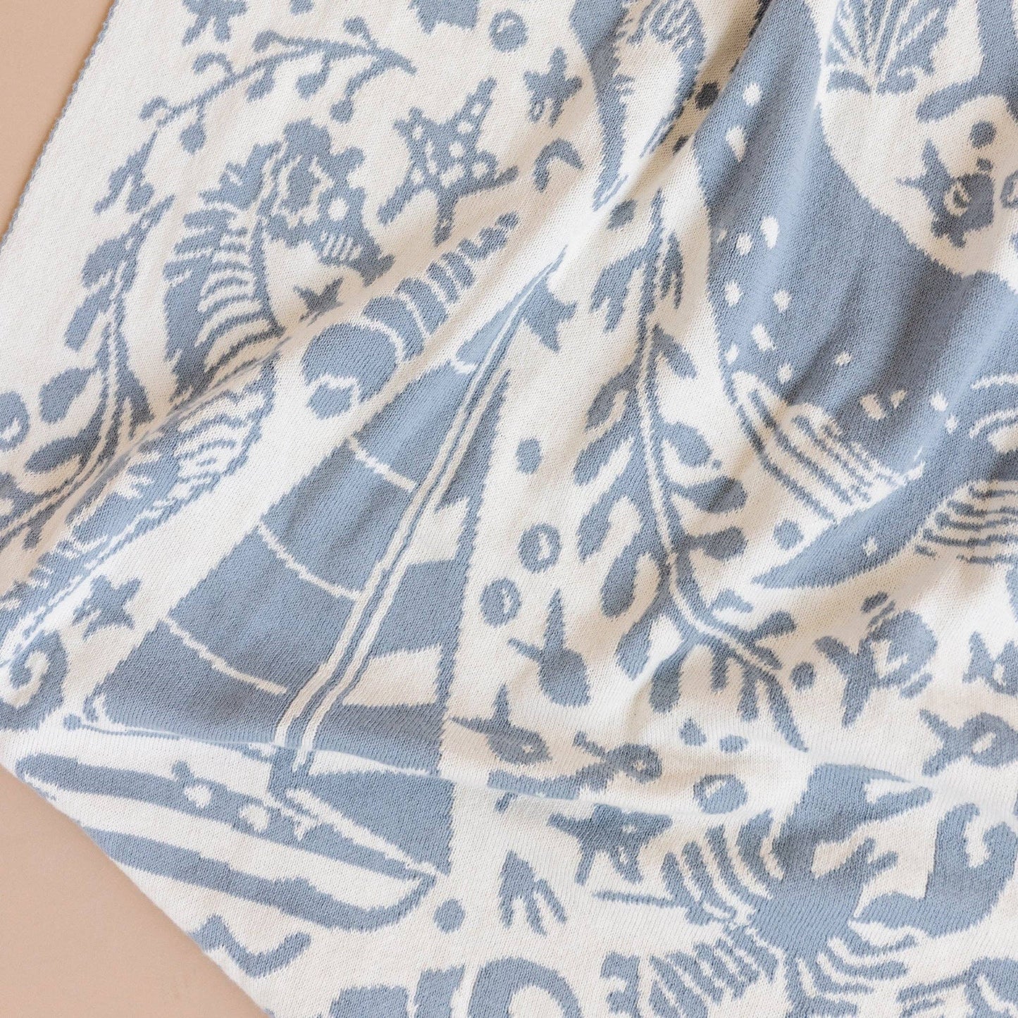 Blanket Nautical Summer Ocean Organic Cotton Baby Gift