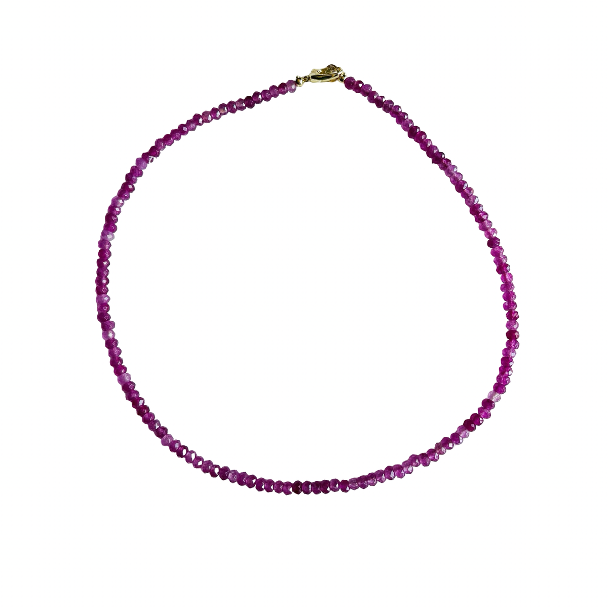 Dainty Candy Gemstone Necklace: Emerald Green