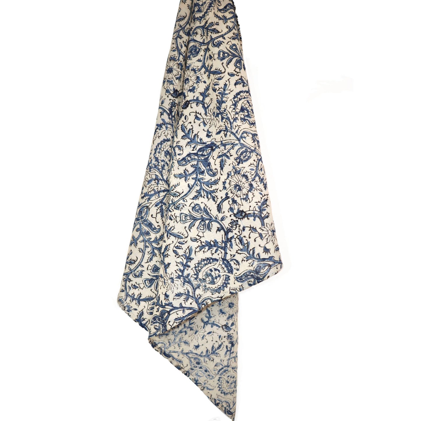 Blue Vine - Kalamkari Cotton Bandana