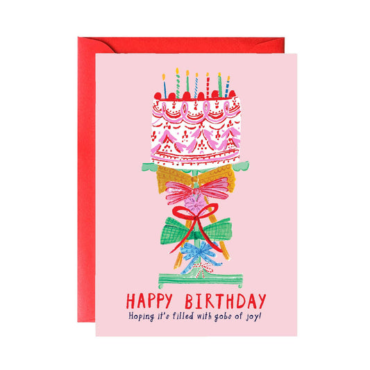 Ribbons on the Cake - Greeting Card