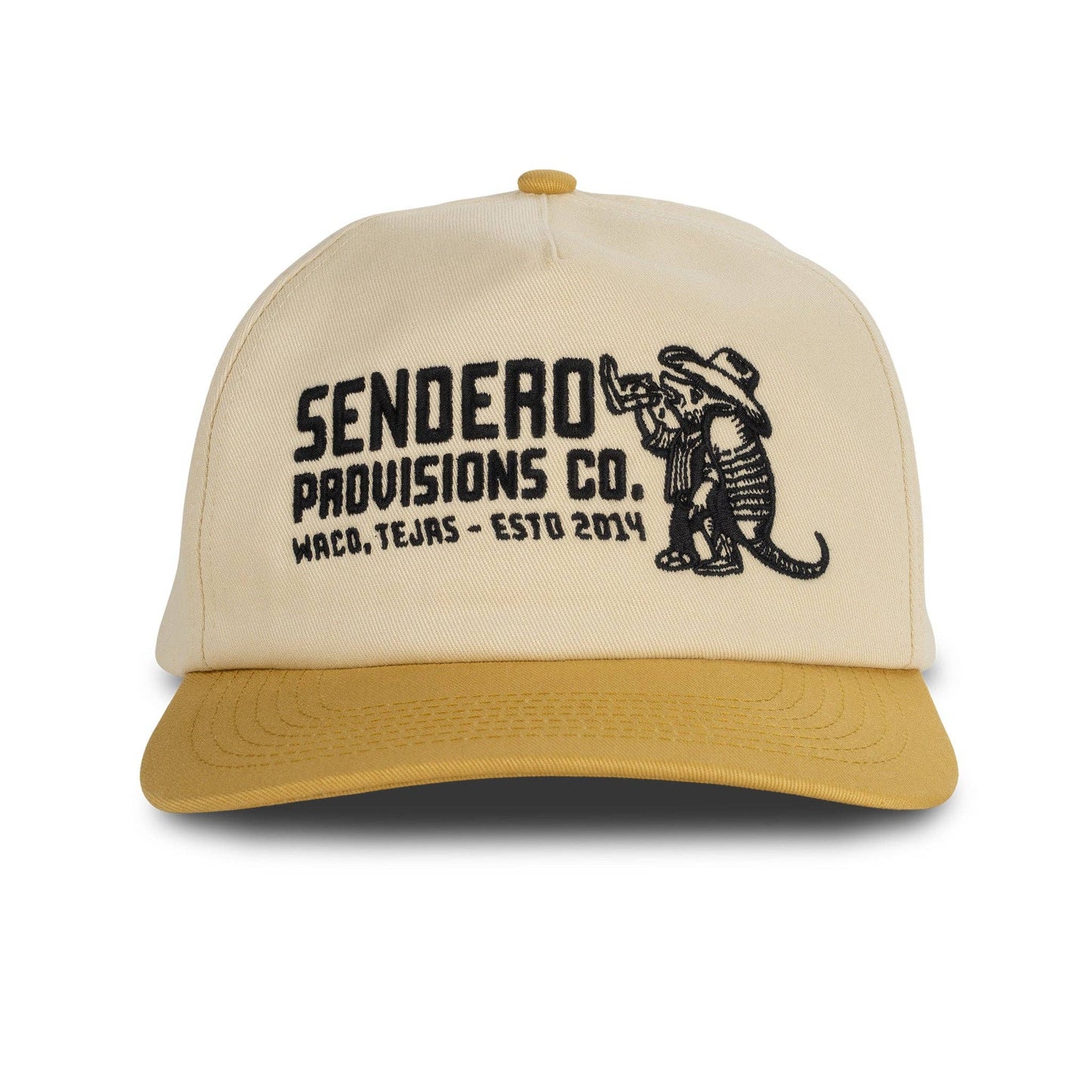 Armadillo Hat: Cream/Green