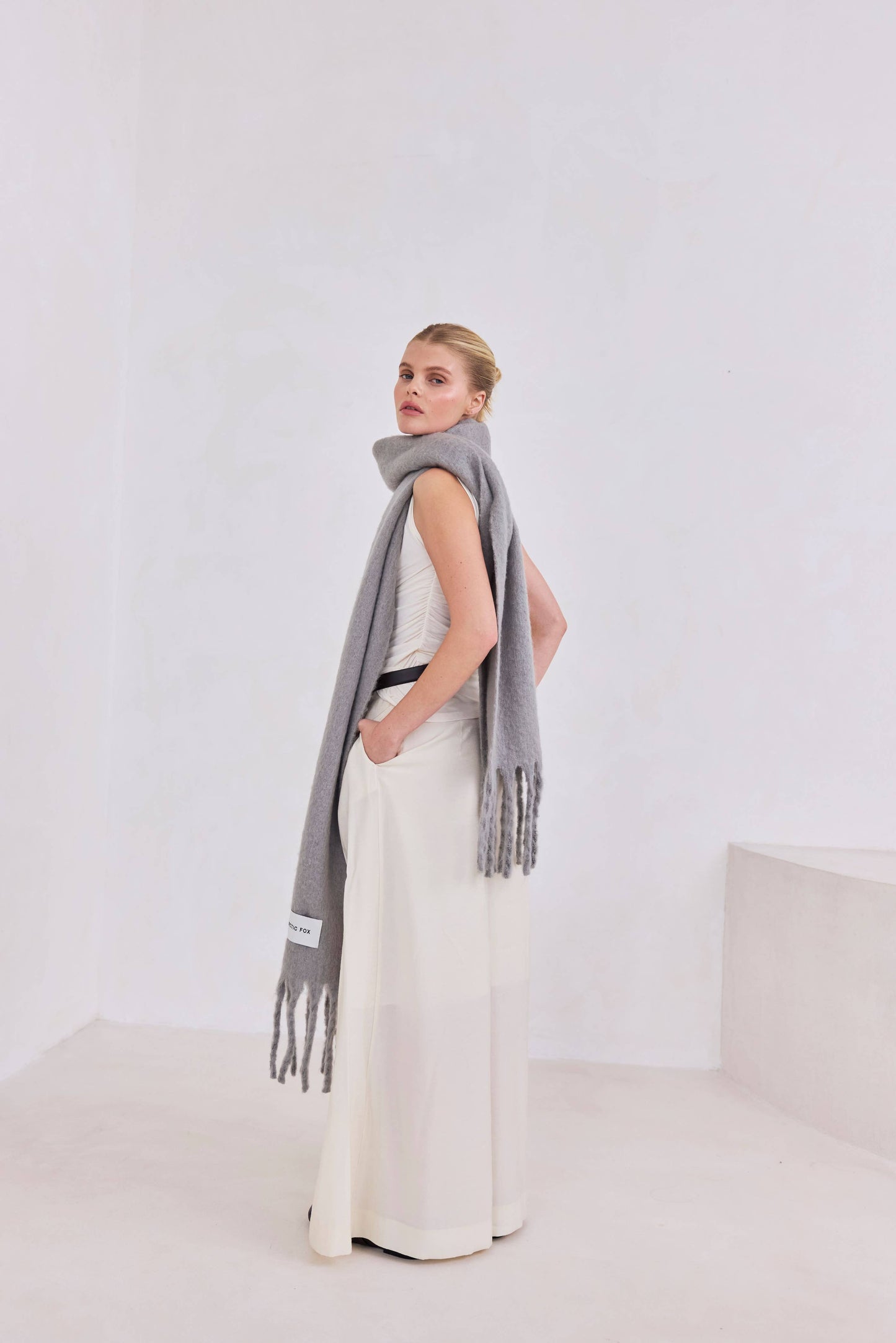 The Reykjavik Scarf - 100% Recycled - Ultimate Grey - FW25
