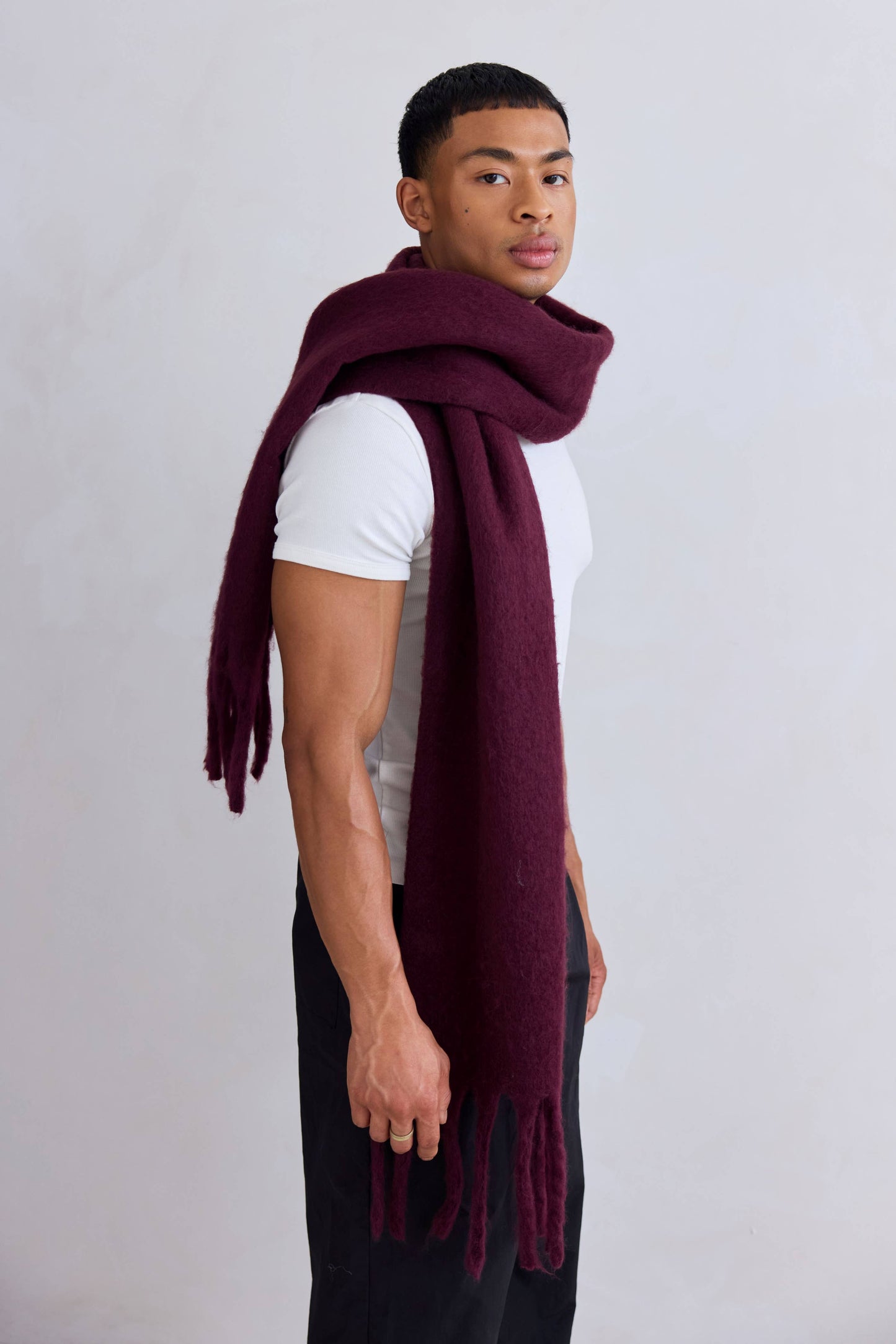 The Stockholm Scarf - 100% Recycled - Cherry Lacquer - FW25