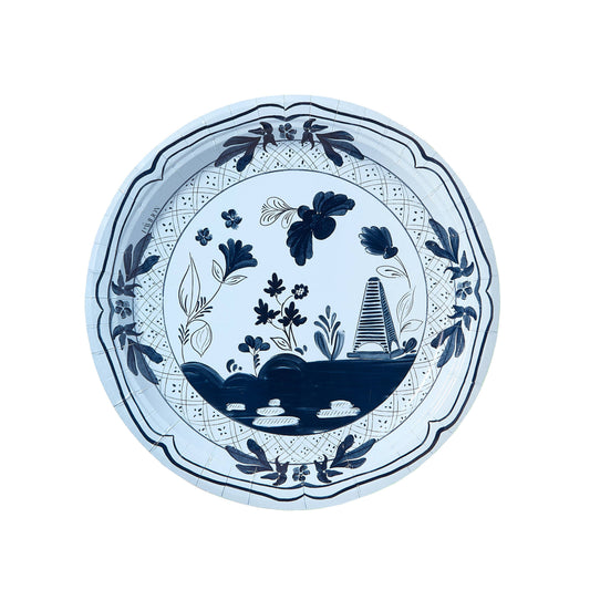 Beachside Pavilion Dinner Plates - 8 per pack: Sky & Navy