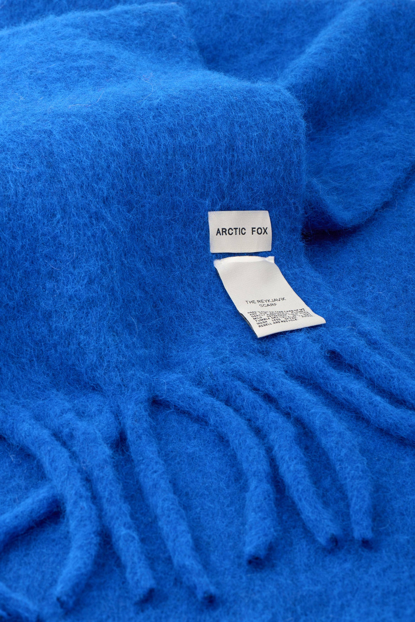The Reykjavik Scarf with RWS Wool - Electric Blue - FW25
