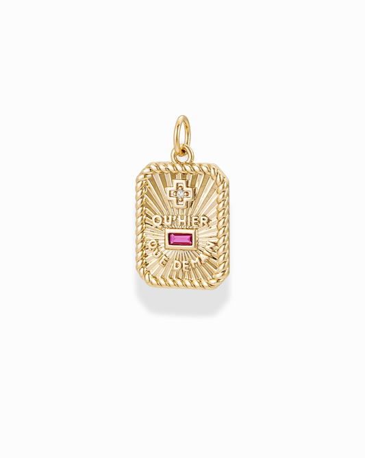 Manon French Love Charm: Gold plate