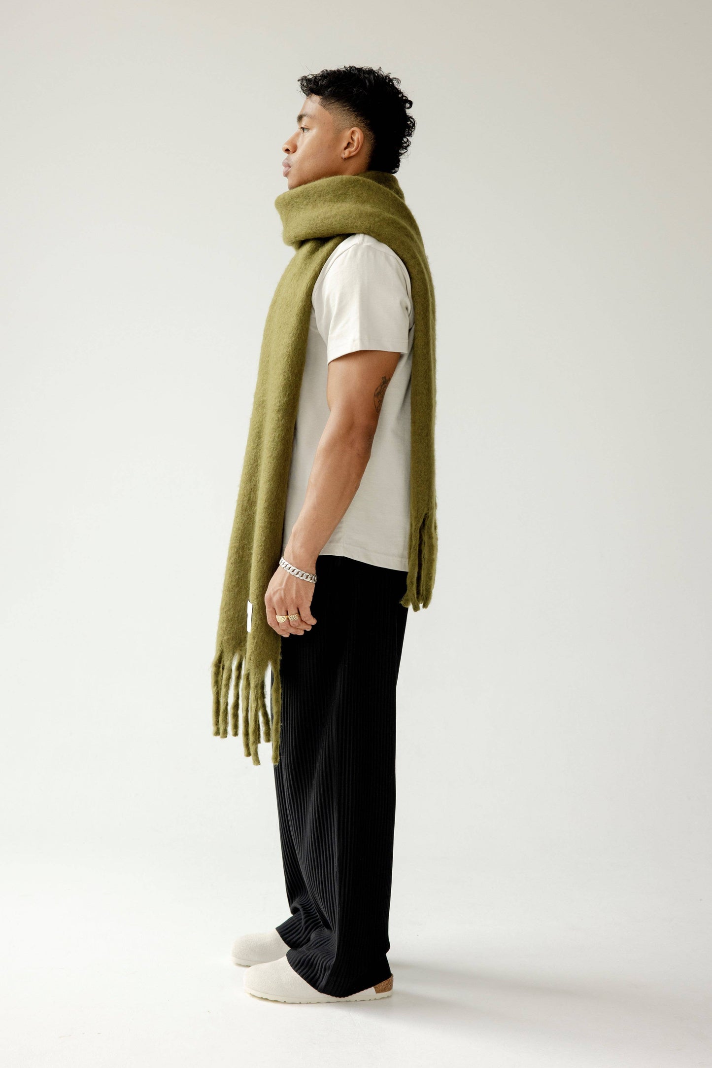 The Reykjavik Scarf - Sea Kelp - 100% recycled materials