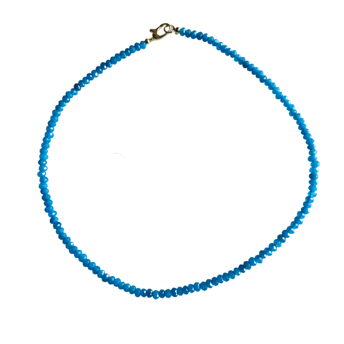 Dainty Candy Gemstone Necklace: Emerald Green