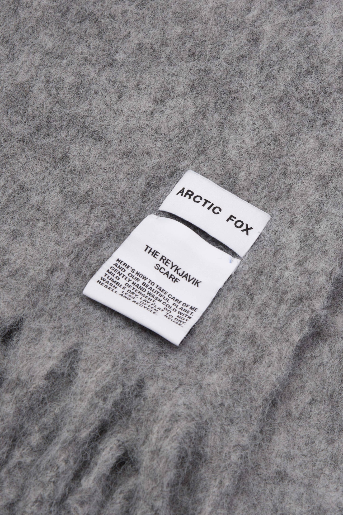 The Reykjavik Scarf with RWS Wool - Grey