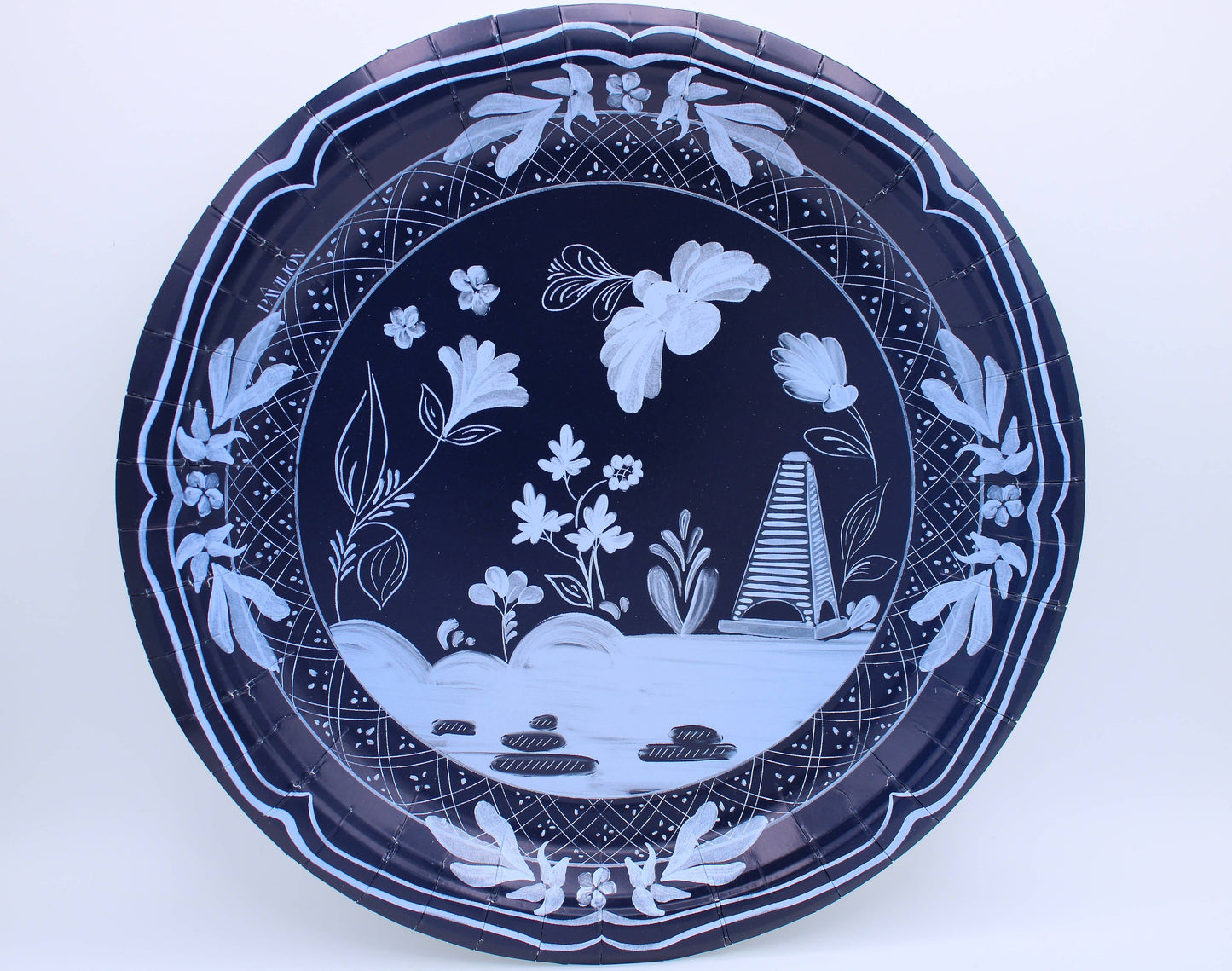 Beachside Pavilion Dinner Plates - 8 per pack: Sky & Navy