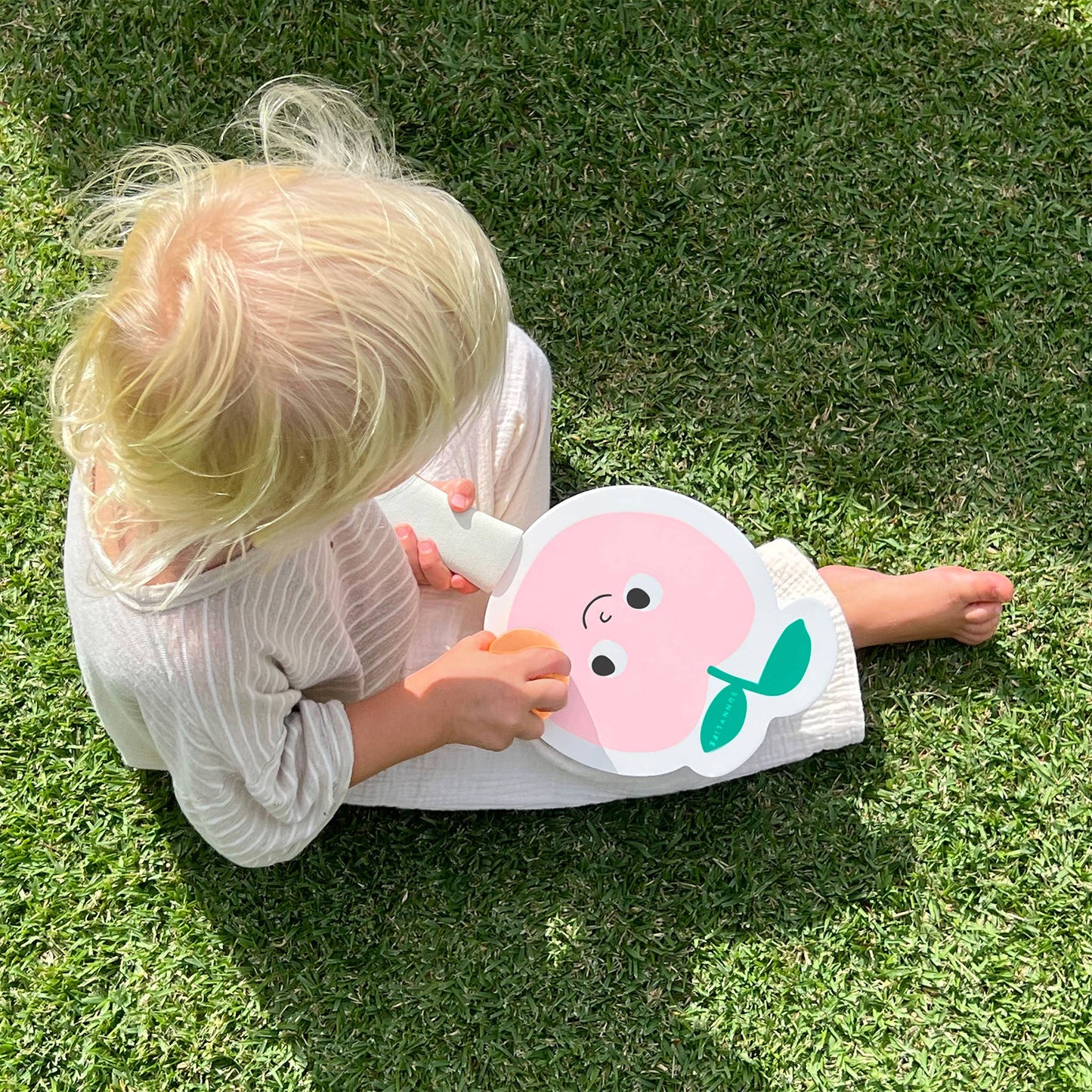 Kids Velcro Beach Bats Poppy the Peach Multi