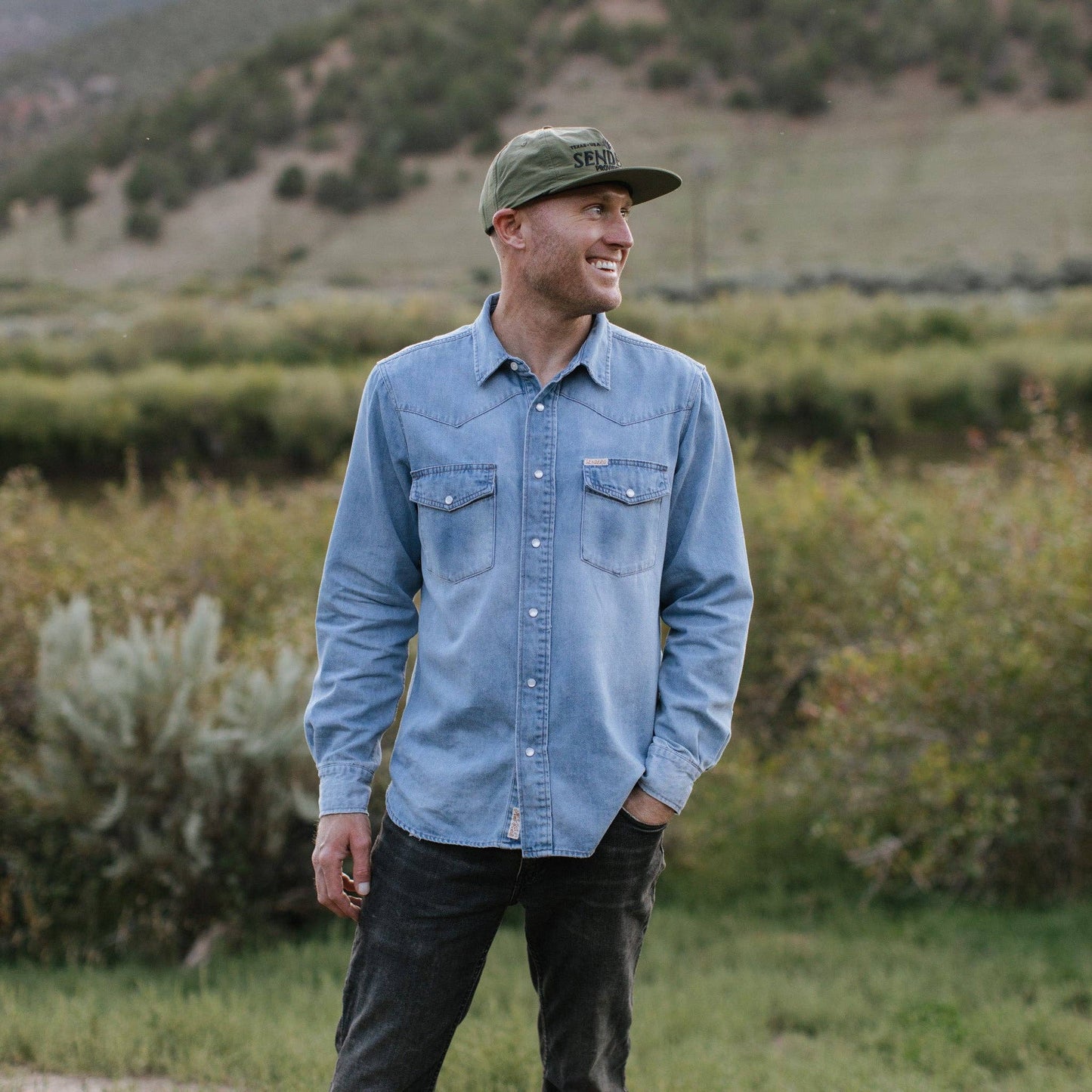 Sendero Hat: Green/Gold