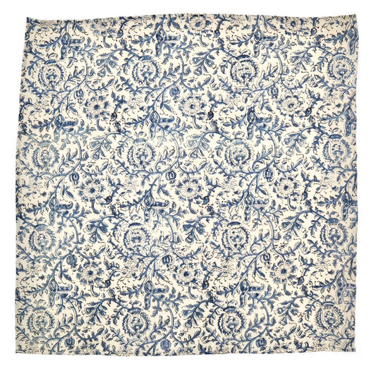 Blue Vine - Kalamkari Cotton Bandana