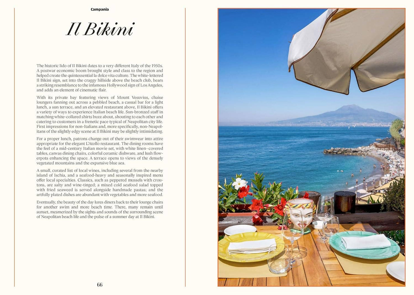 Lido - A tour of Italian Lidos with lush photography & Italian recipes