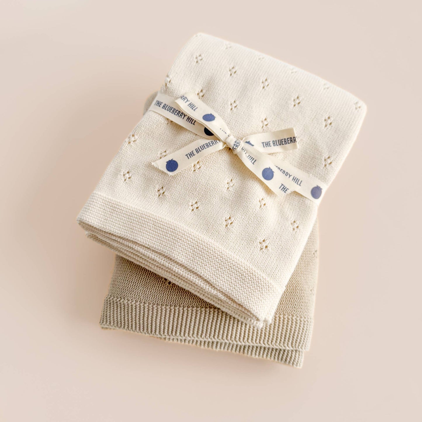 Heirloom Pique Blanket Cream Cotton Baby Embroidery Blanks