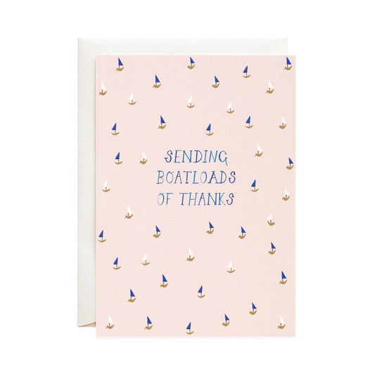 Boatloads - Thank You Greeting Card: Single