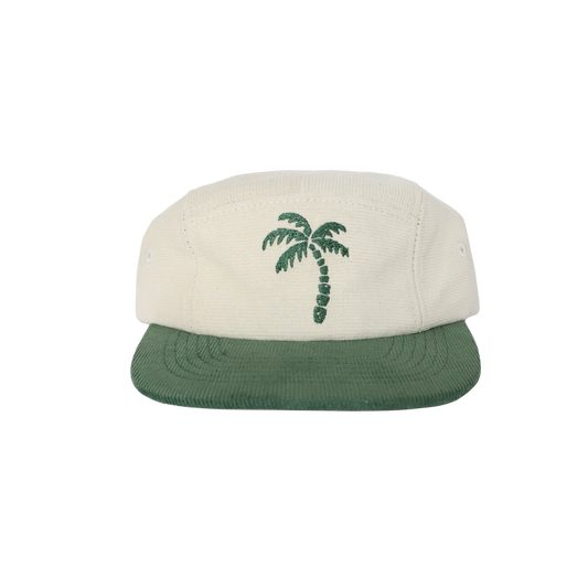 Palm Tree Corduroy Five-Panel Hat: Size 3
