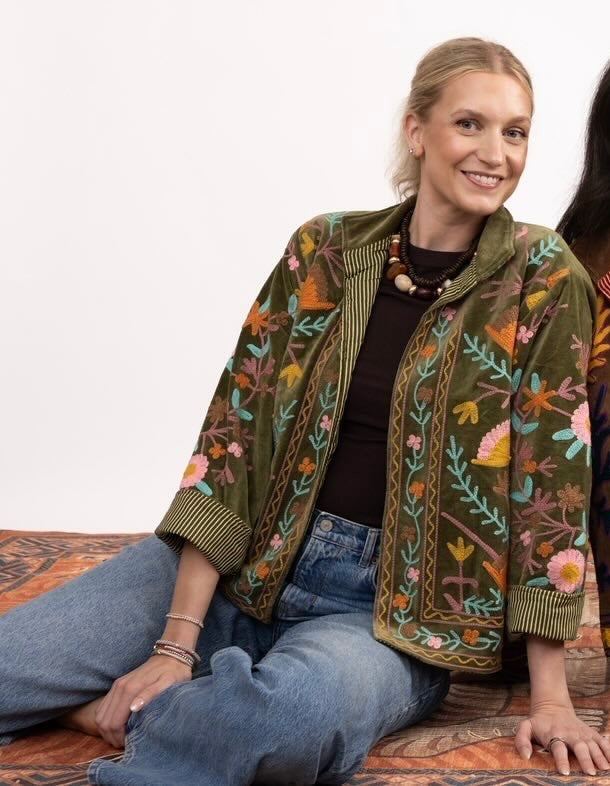 PRE-ORDER Tela Hand Embroidered Jacket - Searcey