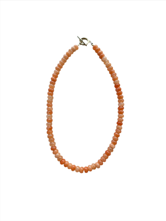 Tangerine Beaded Necklace