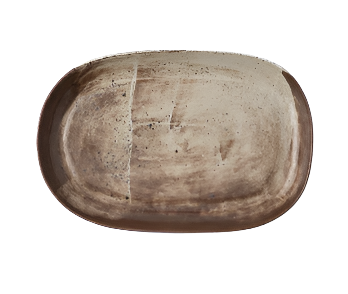 DEXTER, Lava Clay, Oval Serving Platter, Small