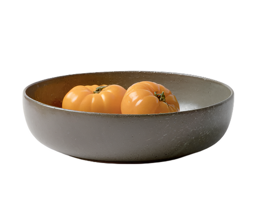 MARCUS, Gray Salt Glaze, Round Serving Bowl, Stoneware, Large