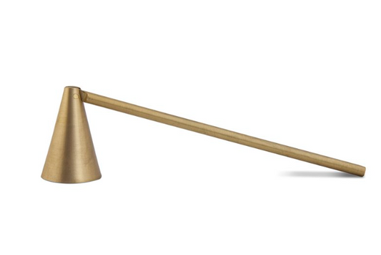 Brass Candle Snuffer, Matte Gold