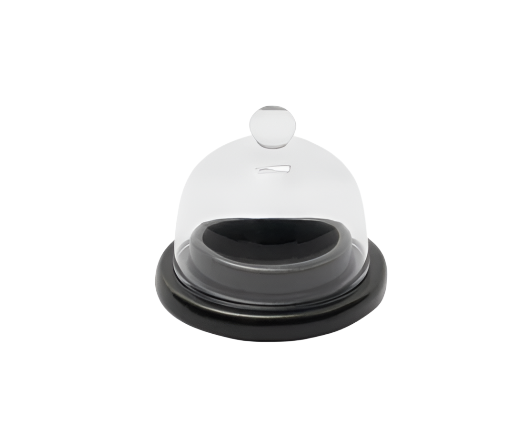 Marcus Black Glaze Butter Dish