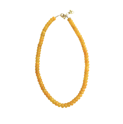 Yellow Beaded Necklace