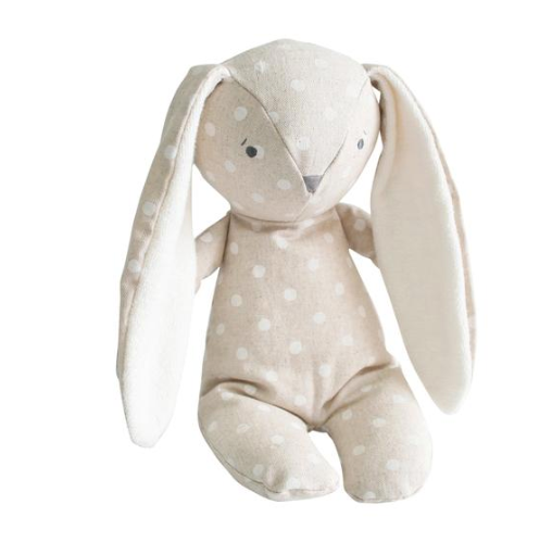 Floppy Bunny Linen White Spot
