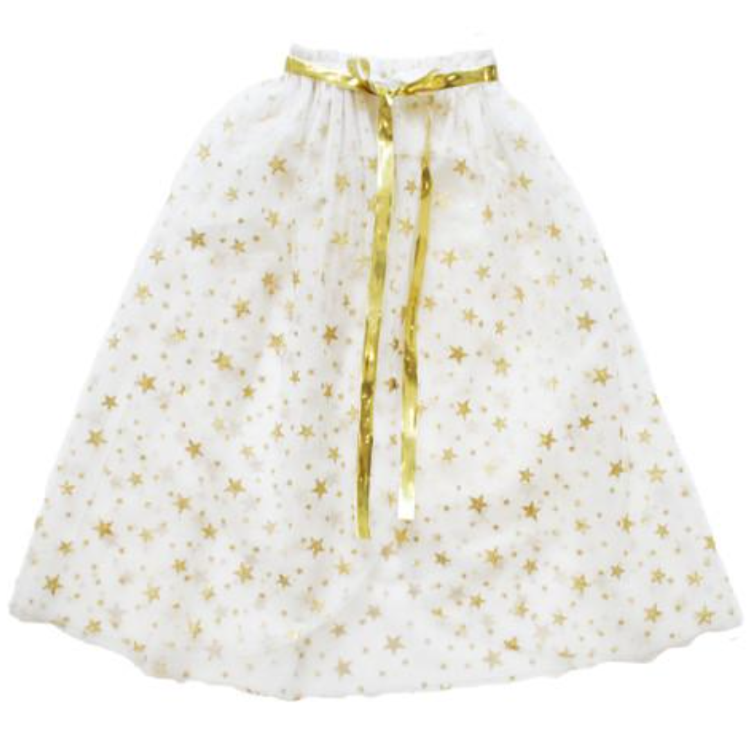 Tulle Star Cape Ivory